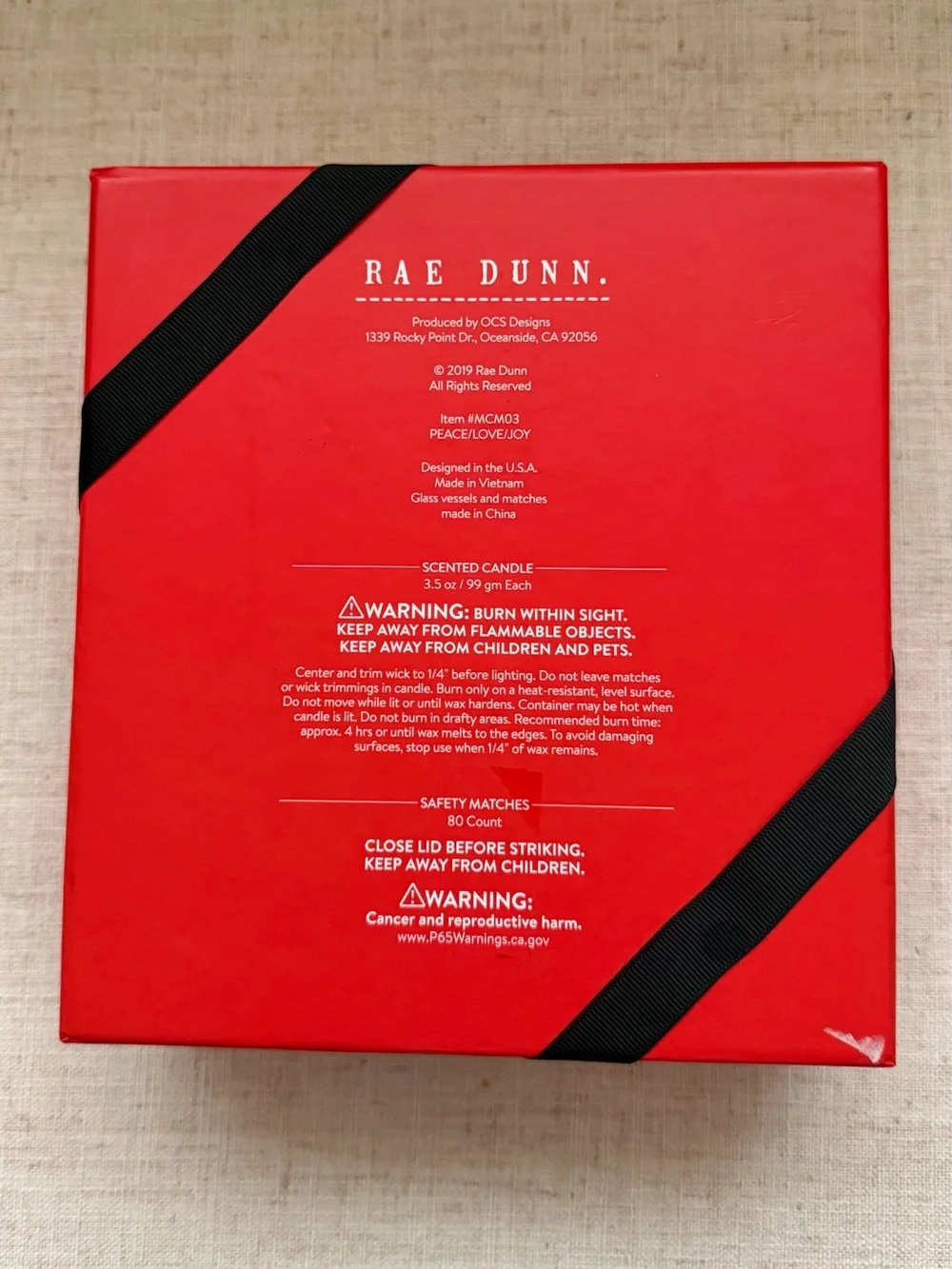 Rae Dunn Candle Gift Set